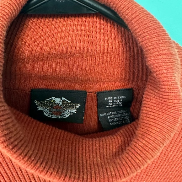 Harley Davison’s women’s orange turtle neck - Picture 3 of 4